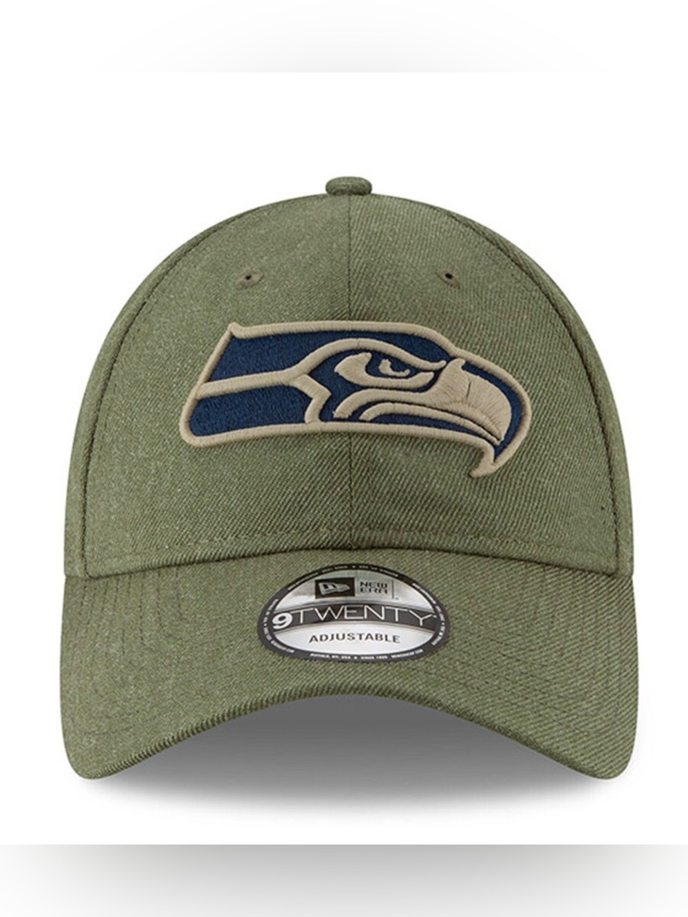 New Era Seattle Seahawks 2018 Salute to Service Sideline 9TWENTY Adjustable Hat